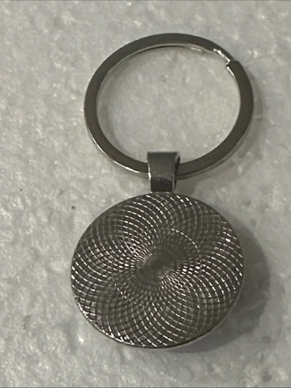 Island of Cuba Palm Keychain in Teal and Silver